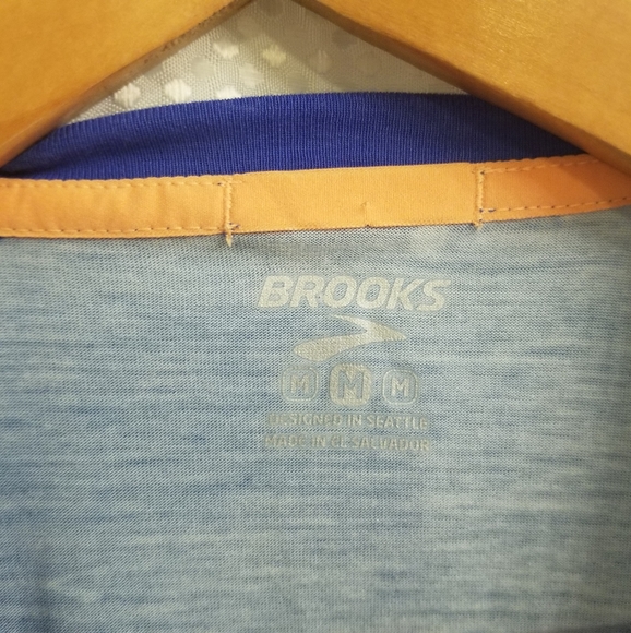 Brooks Patterned Crewneck Running Tank Top Medium - Picture 2 of 5